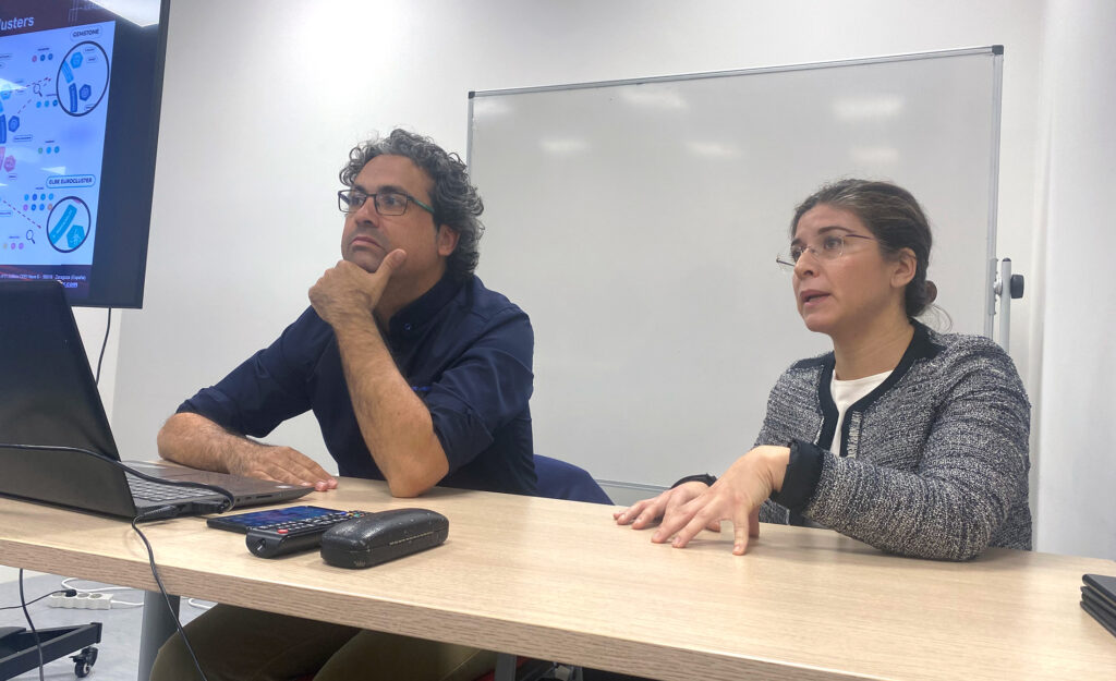 Antonio Gargallo e Irene Cilla, project managers de Clenar, en la jornada.